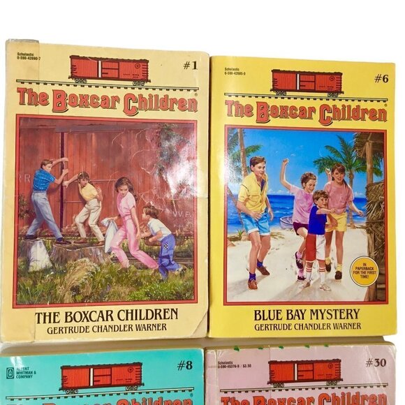 The Boxcar Children Gertrude Chandler Paperback Lot of 6 Paperback Vintage 80s - Picture 3 of 5